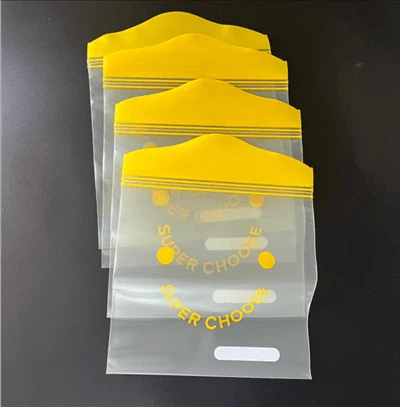 Pungi de plastic personalizate cu fermoar cu logo